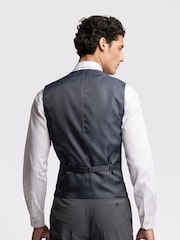 Ted Baker Tailoring Grey Prem Panama Slim Waistcoat - Image 2 of 3