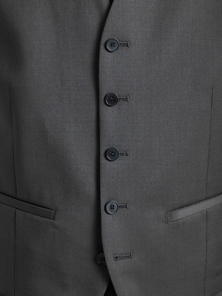 Ted Baker Tailoring Premium Black Twill Waistcoat - Image 3 of 3
