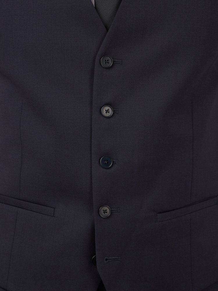 Ted Baker Tailoring Premium Navy Twill Slim Waistcoat - Image 3 of 3