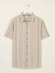 Yellow Short Sleeve Holt Stripe Shirt - Image 5 of 6