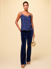 Aspiga, blaue Samthose aus 100 % Baumwolle - Bild 3 von 3