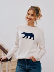 Aspiga Natural Aspiga Orange Polar Bear Jumper - Image 1 of 3