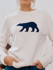 Aspiga Natural Aspiga Orange Polar Bear Jumper - Image 2 of 3