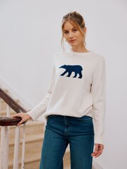 Aspiga Natural Aspiga Orange Polar Bear Jumper - Image 3 of 3