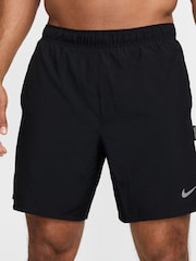 Nike Black Dri-FIT Breathe 7 inch Challenger 2 in 1 Running Shorts - Image 1 of 5