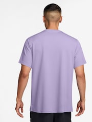 Nike Hydrangea Purple Grey Miler Run Energy Running T-Shirt - Image 2 of 3