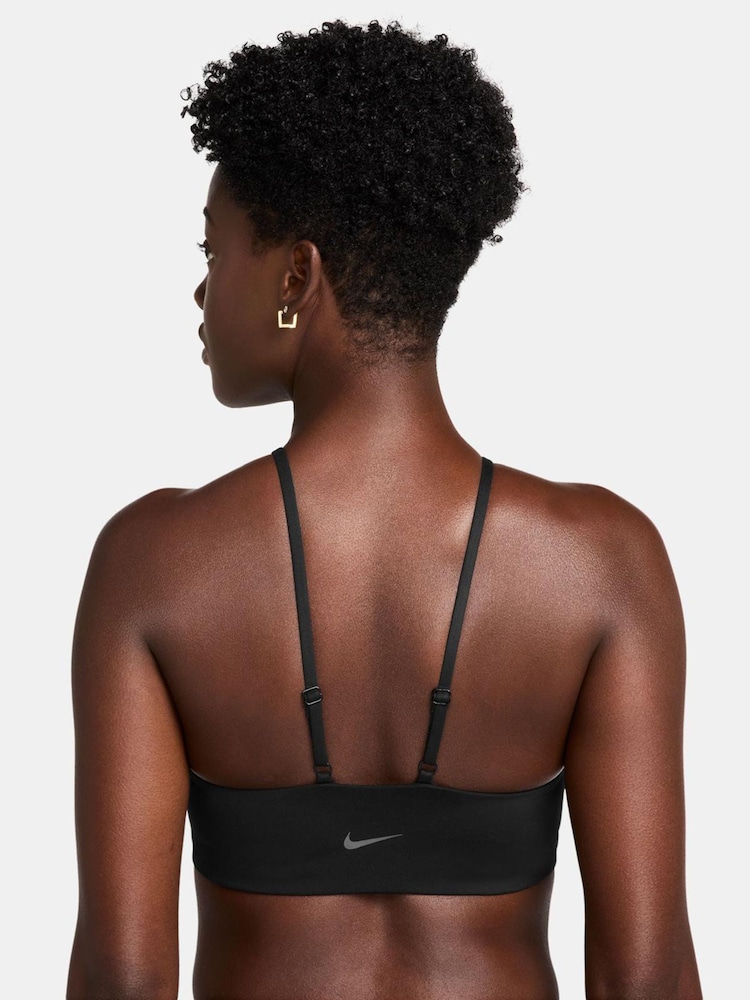 Nike Black One Keyhole Light-Support High-Neck Sports Bra - Image 2 of 4
