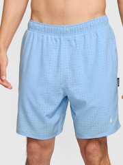 Nike Physic Blue Dri-FIT Breathe 7 inch Challenger 2 in 1 Running Shorts - Image 1 of 4