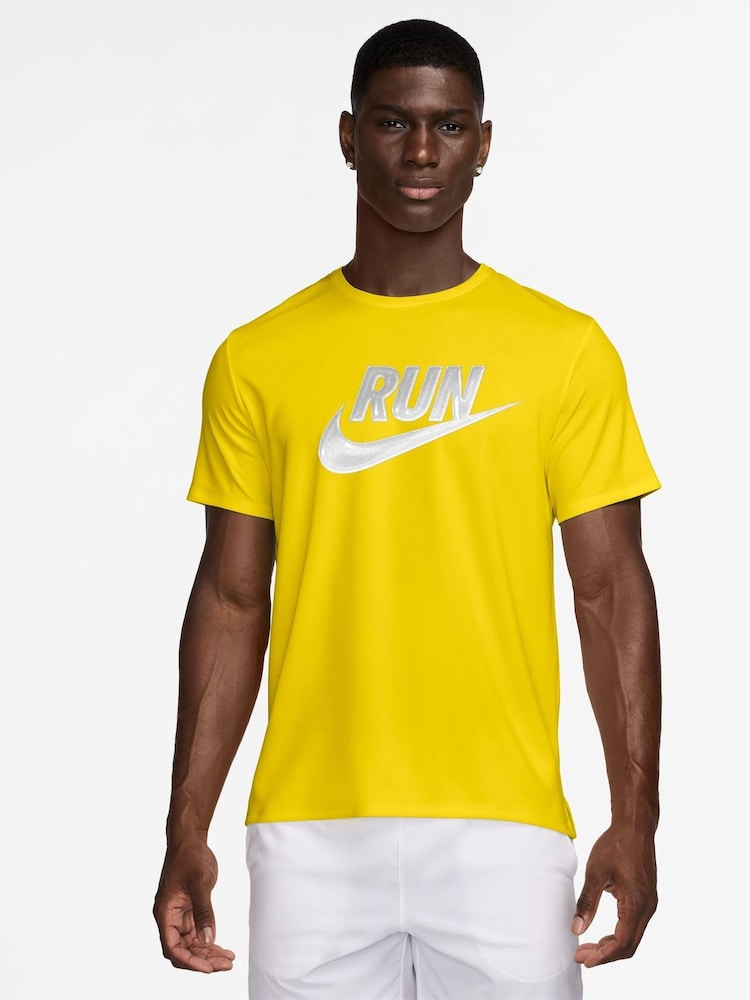 Nike Lightening Yellow Miler Run Energy Running T-Shirt - Image 1 of 3