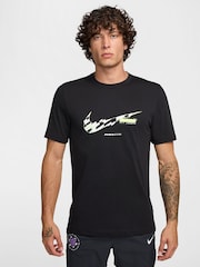 Nike Black Running 100% Cotton T-Shirt - Image 1 of 3