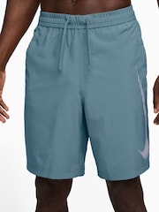 Nike Smokey Blue Dri-FIT Form 9 inch Unlined Training Shorts - Image 1 of 4