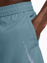 Nike Smokey Blue Dri-FIT Form 9 inch Unlined Training Shorts - Image 4 of 4