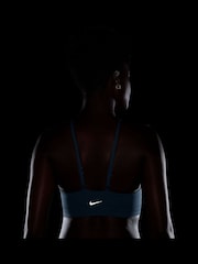 Nike Smokey Blue One Keyhole Light-Support High-Neck Sports Bra - Image 4 of 4