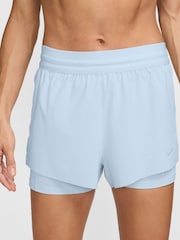 Nike Light Blue Tint Swift Dri-FIT Mid-Rise 2-in-1 Running Shorts - Image 1 of 4