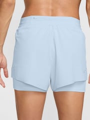 Nike Light Blue Tint Swift Dri-FIT Mid-Rise 2-in-1 Running Shorts - Image 2 of 4