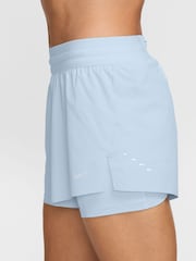 Nike Light Blue Tint Swift Dri-FIT Mid-Rise 2-in-1 Running Shorts - Image 3 of 4