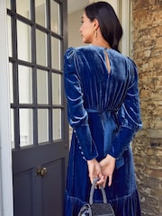 Aspiga Blue Esmee Velvet Dress - Изображение 2 из 4