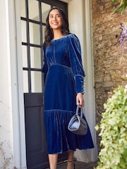 Aspiga Blue Esmee Velvet Dress - Изображение 4 из 4
