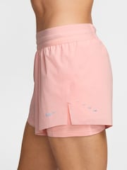 Nike Atmosphere Pink Swift Dri-FIT Mid-Rise 2-in-1 Running Shorts - Image 3 of 4