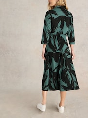 White Stuff Green Rua Jersey Shirt Dress - Image 2 of 6