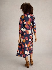 White Stuff Blue Rua Jersey Shirt Dress - Image 2 of 6