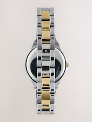 Silver Tone Mixed Metal Boyfriend Watch - Image 3 of 4
