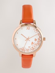 Orange Flower Dial Watch - Image 2 of 4