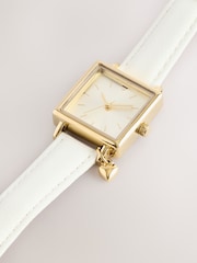 Ecru Square Heart Charm Watch - Image 4 of 4