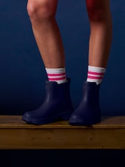 Joules Raindance Navy Blue Lightweight Ankle Wellies - Image 1 of 11