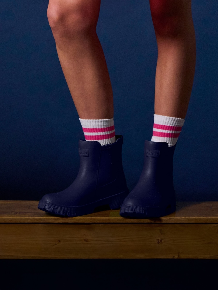 Joules Raindance Navy Blue Lightweight Ankle Wellies - Image 1 of 11
