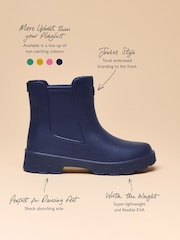 Joules Raindance Navy Blue Lightweight Ankle Wellies - Image 9 of 11