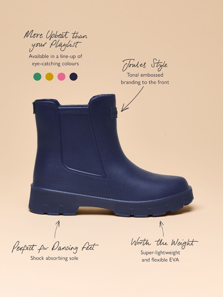 Joules Raindance Navy Blue Lightweight Ankle Wellies - Image 9 of 10