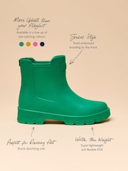 Joules Raindance Green Lightweight Ankle Wellies - Image 9 of 10
