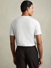 Reiss White/Dusty Rose/Pistachio Praise Cotton Crew-Neck T-Shirts 3 Pack - Image 3 of 8