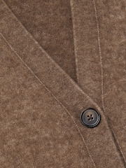 Reiss Mink Robyn Alpaca Wool-Blend Brushed Cardigan - Image 6 of 6