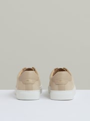 Reiss Ecru Finley Leather Low-Top Trainers - Image 4 of 5