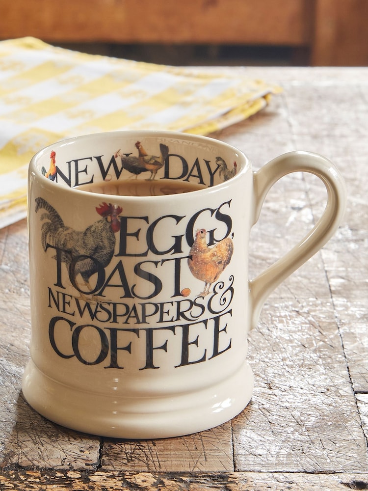 Emma Bridgewater Rise & Shine Eggs & Toast 1/2 Pint Mug - Image 1 de 4