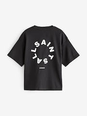smALLSAINTS Black Oversized Tierra Crew Logo T-Shirt - Image 5 of 7