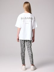 smALLSAINTS Leopard Underground Oversized T-Shirt and Legging Girls Set - Image 2 of 9