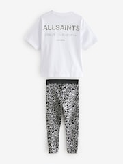 smALLSAINTS Leopard Underground Oversized T-Shirt and Legging Girls Set - Image 8 of 9