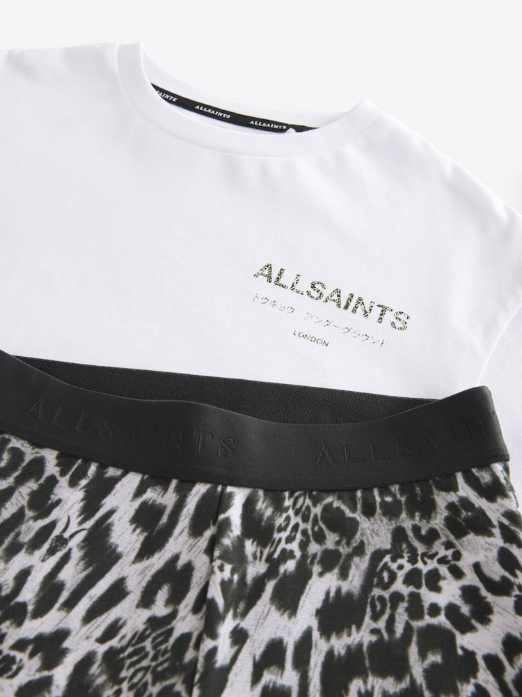 smALLSAINTS Leopard Underground Oversized T-Shirt and Legging Girls Set - Image 9 of 9