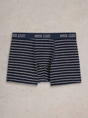 White Stuff Blue Boxers 2 Pack - Image 2 of 3