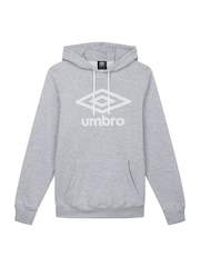 Umbro Grey Large Logo Hoodie - Image 4 of 5