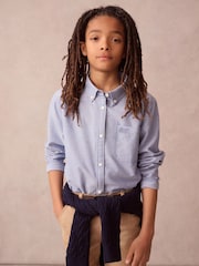 Superdry Blue Oxford Shirt - Image 1 of 9