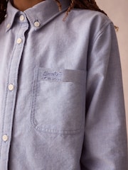 Superdry Blue Oxford Shirt - Image 3 of 9