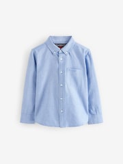 Superdry Blue Oxford Shirt - Image 6 of 9
