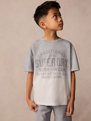 Superdry Blue Tiger Printed Set - Image 2 of 10