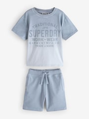 Superdry Blue Tiger Printed Set - Image 6 of 10