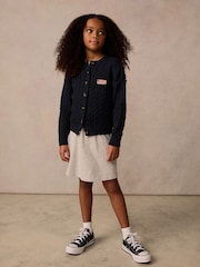 Superdry Navy Cable Knit Cardigan - Image 2 of 8