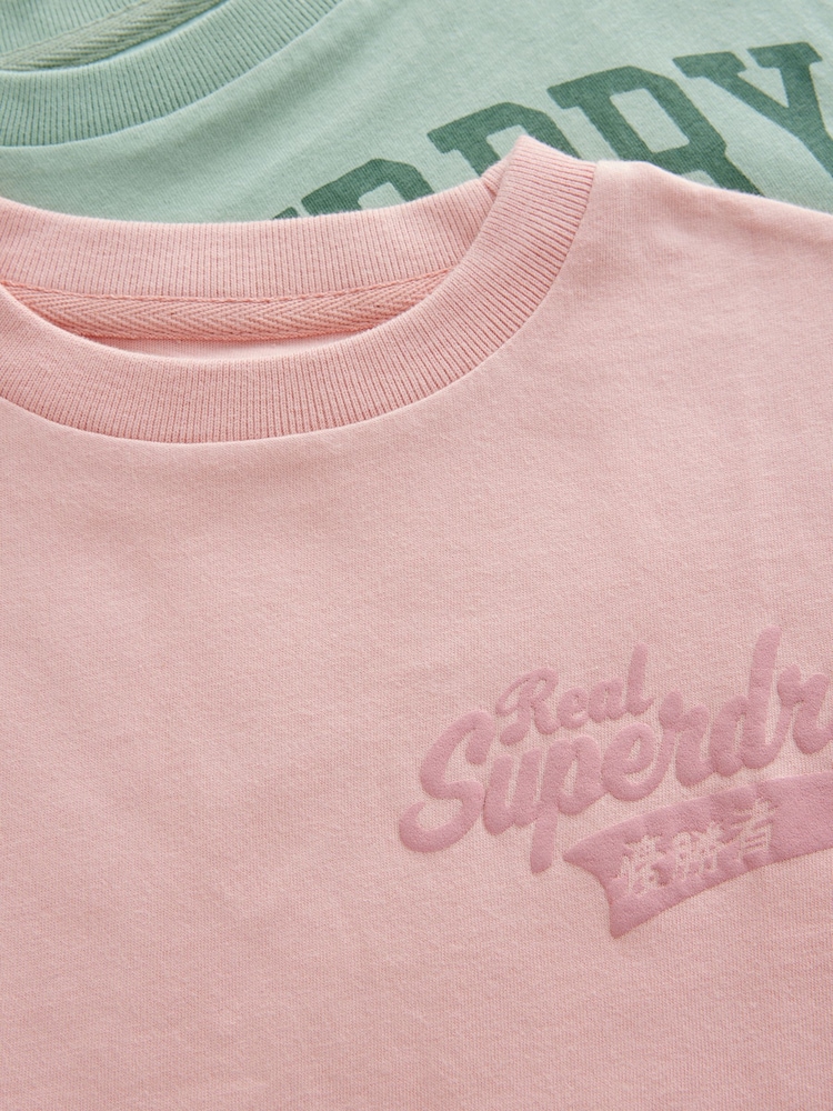 Superdry Multi Cropped T-Shirts 2 Pack - Image 5 of 6